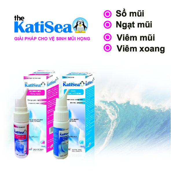 Xịt mũi nước biển KatiSea Trẻ em (Hồng)